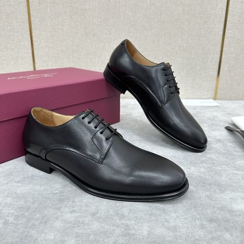 Ferragamo Patent Leather Formal Oxford Shoes