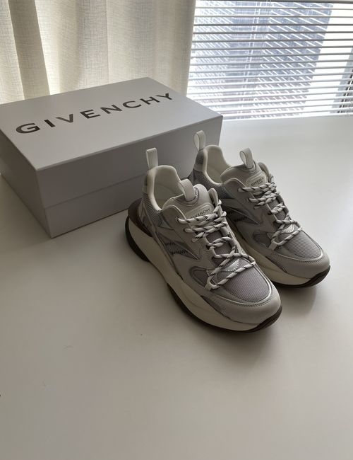 Givenchy Low-Top Leather Mesh Sneakers
