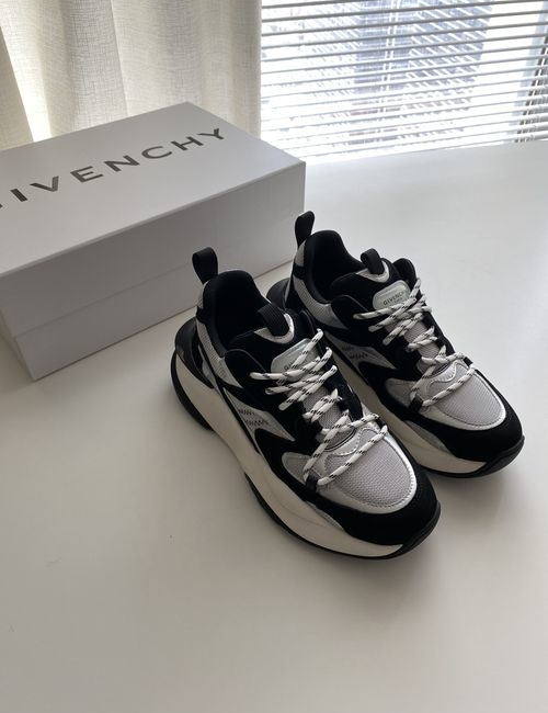 Givenchy Low-Top Leather Mesh Sneakers