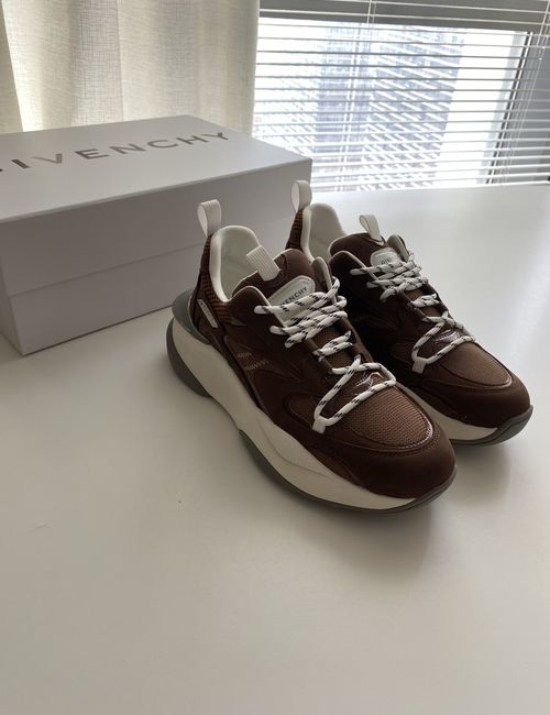 Givenchy Low-Top Leather Mesh Sneakers