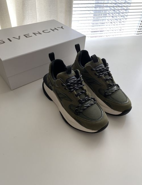 Givenchy Low-Top Leather Mesh Sneakers