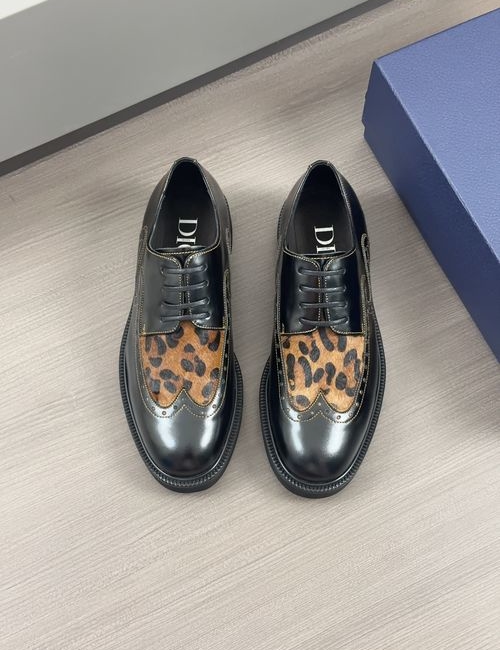 Christian Dior CD Moccasin Shoes Leather Gancio Buckle
