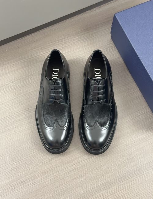 Christian Dior CD Moccasin Shoes Leather Gancio Buckle