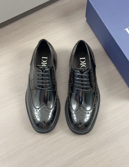 Christian Dior CD Moccasin Shoes Leather Gancio Buckle
