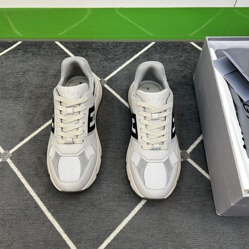 Hogan Matte Leather Skateboard Shoes