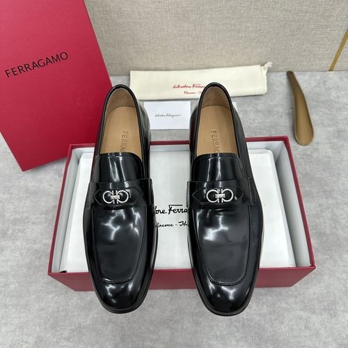 Ferragamo Moccasin Loafers With Gancini Buckle