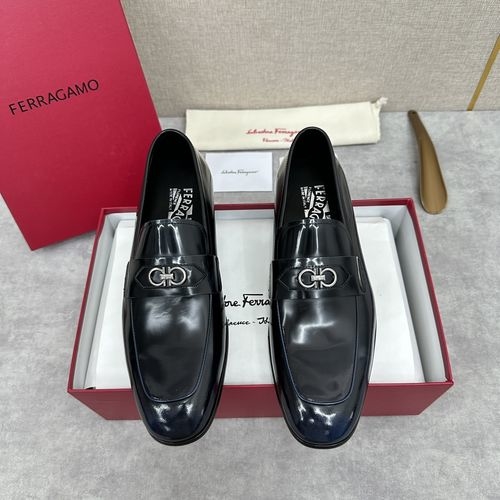 Ferragamo Moccasin Loafers With Gancini Buckle
