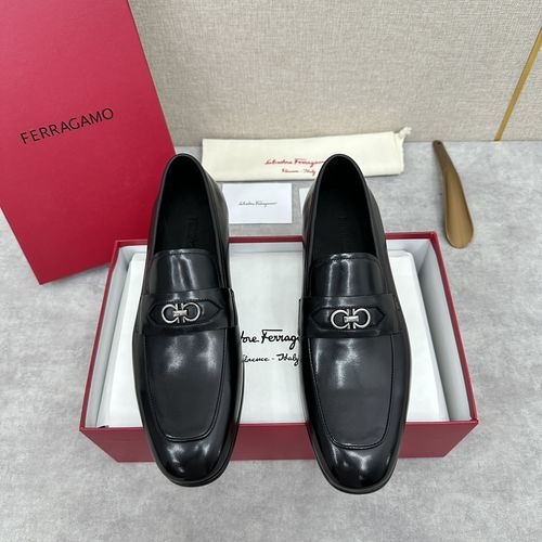 Ferragamo Moccasin Loafers With Gancini Buckle