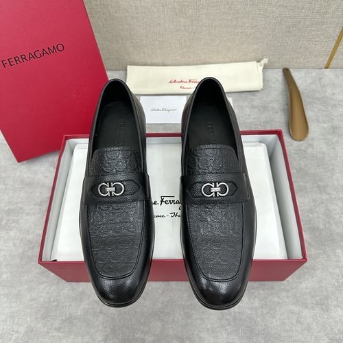 Ferragamo Moccasin Loafers With Gancini Buckle