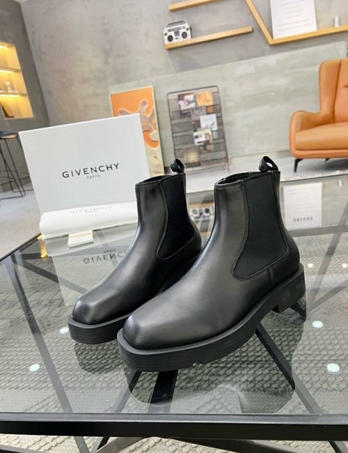 Givenchy High-top Leather Boots With Original Sole