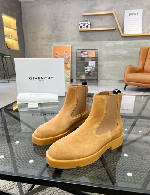 Givenchy High-top Leather Boots With Original Sole