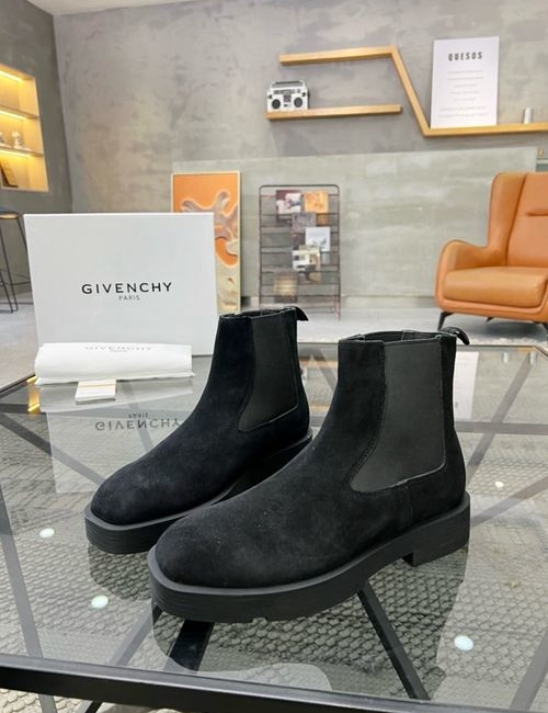 Givenchy High-top Leather Boots With Original Sole