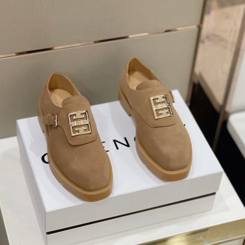 Givenchy GVC-SQUARED Square Toe Leather Loafers