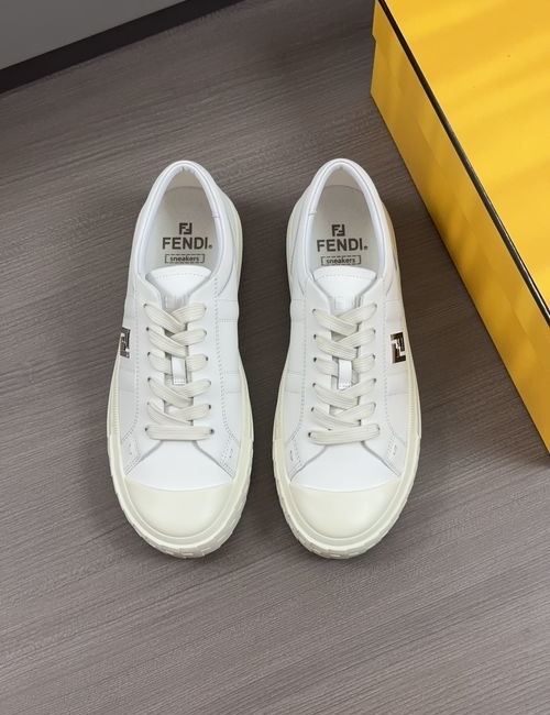 Fendi Match Series Lace-Up Flat Shoes