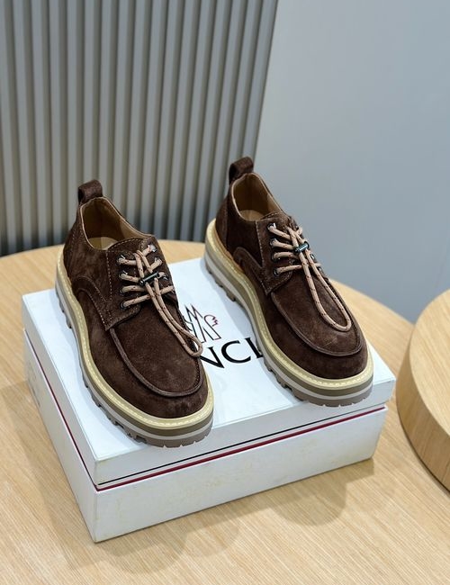 Moncler Peka City Leather Derby Shoes