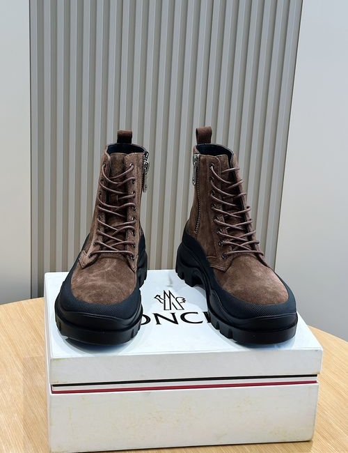 Moncler Suede Cowhide Hiking Boots With Durable Upper
