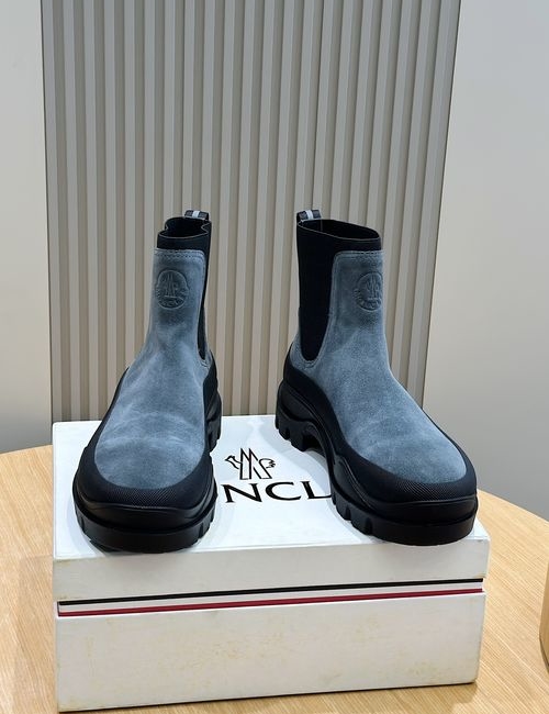 Moncler Suede Cowhide Hiking Boots With Durable Upper