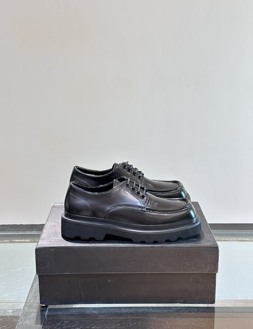 Dolce & Gabbana DG Grained Leather Lace-up Formal Shoes