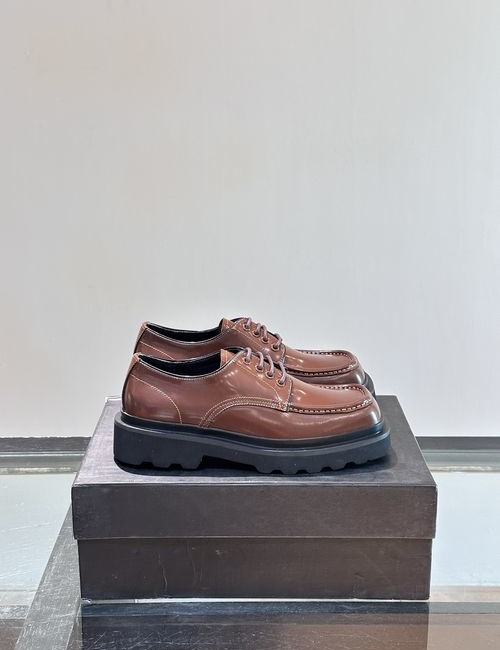 Dolce & Gabbana DG Grained Leather Lace-up Formal Shoes