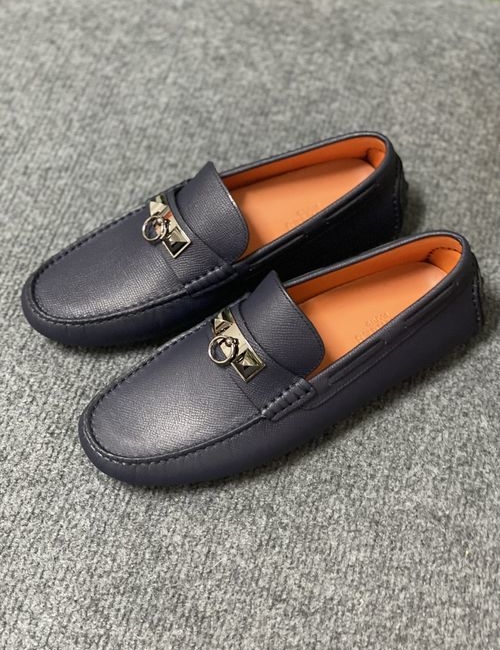 Hermes Loafers Premium Cowhide Upper Anti-slip Sole