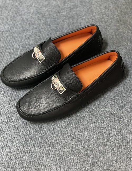 Hermes Loafers Premium Cowhide Upper Anti-slip Sole