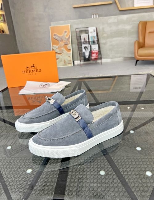 Hermes Slip-on Casual Shoes Genuine Cowhide Upper