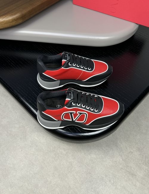 Valentino Premium Grained Leather Sneakers