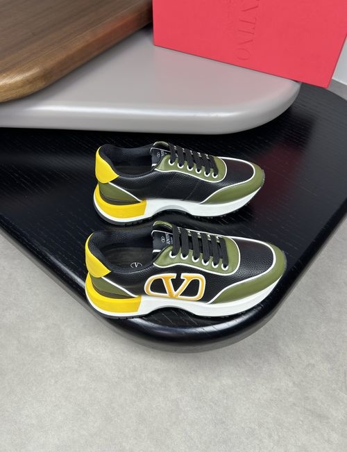 Valentino Premium Grained Leather Sneakers