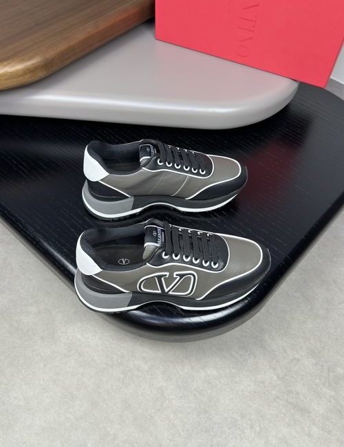 Valentino Premium Grained Leather Sneakers