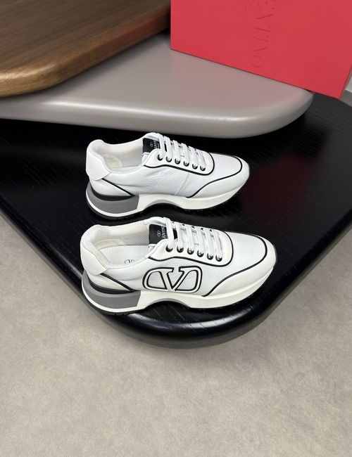 Valentino Premium Grained Leather Sneakers