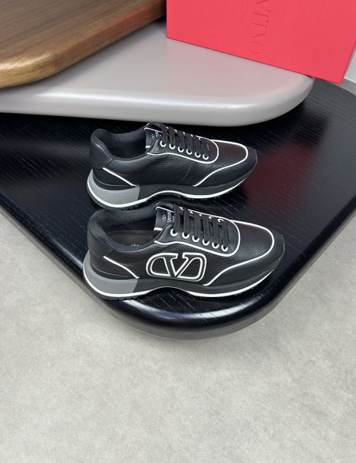 Valentino Premium Grained Leather Sneakers