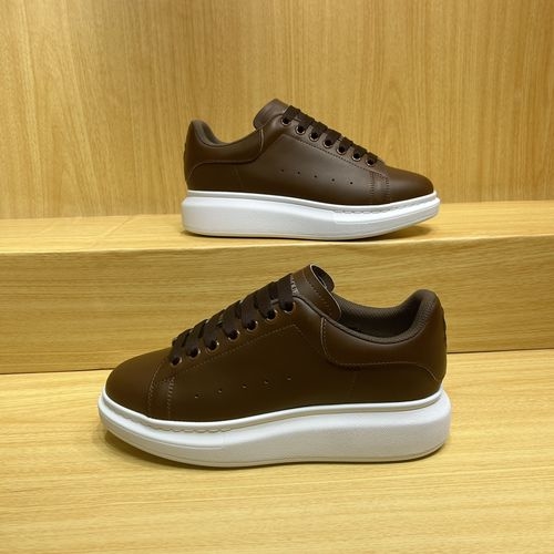 McQueen Color-block Leather Casual Sneakers