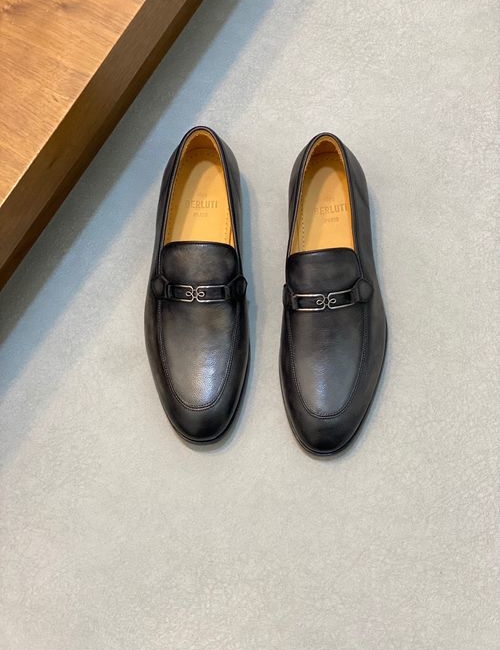 Berluti Cow Leather Formal Dress Shoes