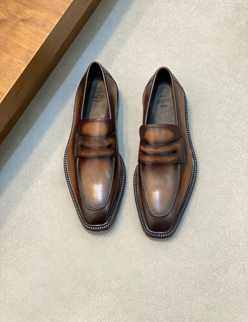Berluti Cow Leather Formal Dress Shoes