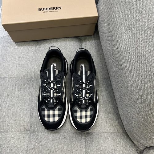 Burberry Vintage Plaid Elevator Sneakers