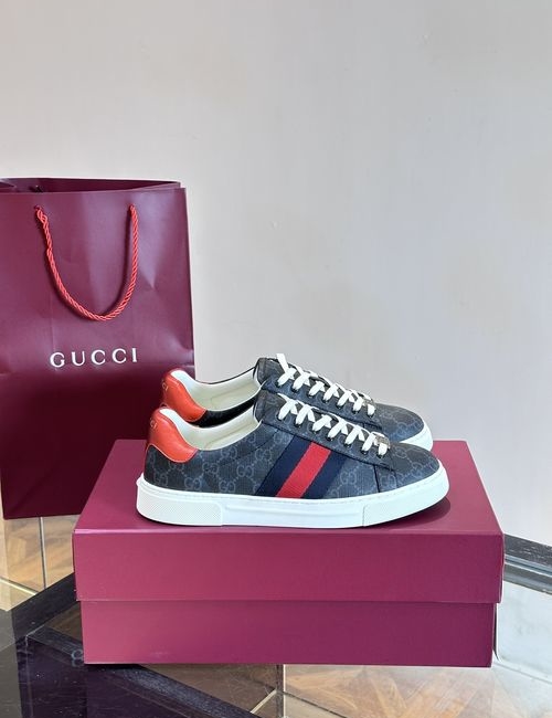 Gucci Ace Low-top Sneakers With Rubber Outsole