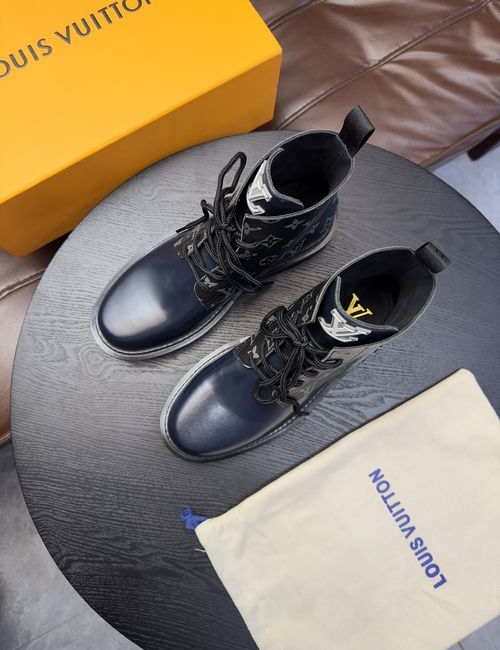 Louis Vuitton LV High-top Casual Leather Shoes