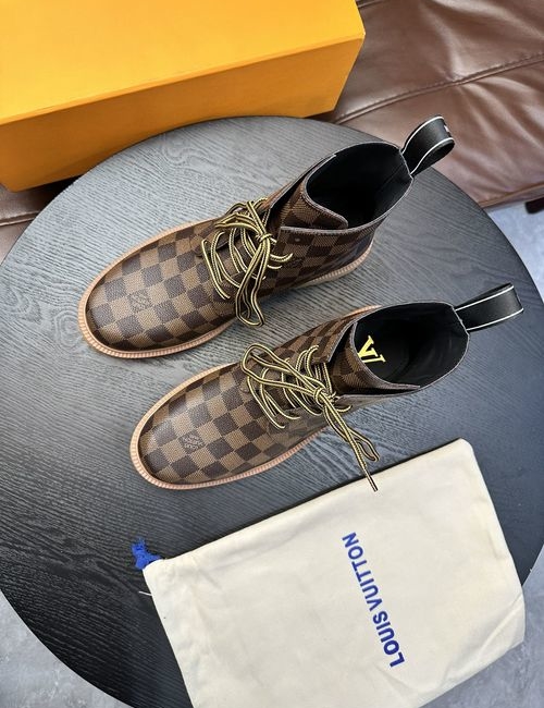 Louis Vuitton LV High-top Casual Leather Shoes