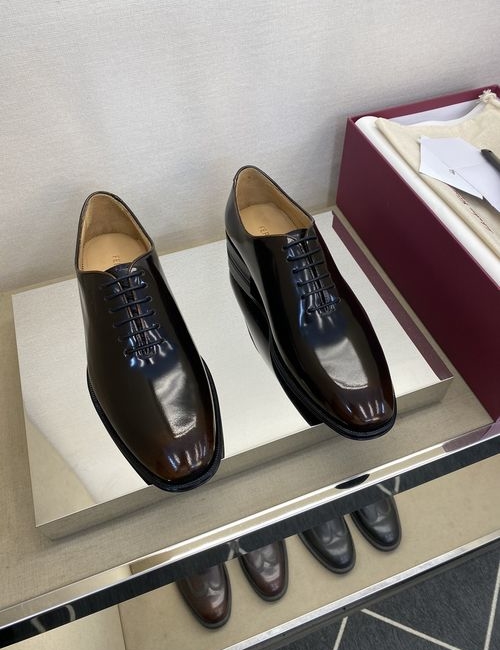 Ferragamo Formal Leather Shoes Cowhide Leather Outsole