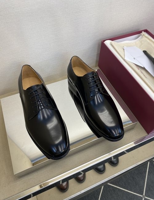 Ferragamo Formal Leather Shoes Cowhide Leather Outsole