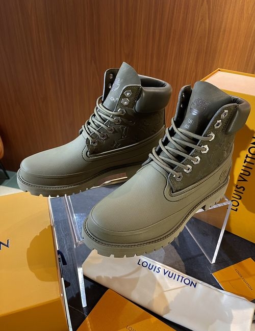 Louis Vuitton LV Collaboration Waterproof Durable Work Boots