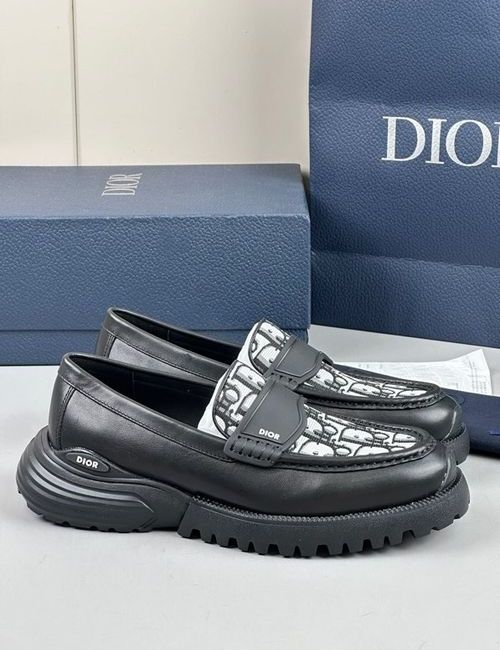 Christian Dior CD Printed Leather Casual Shoes