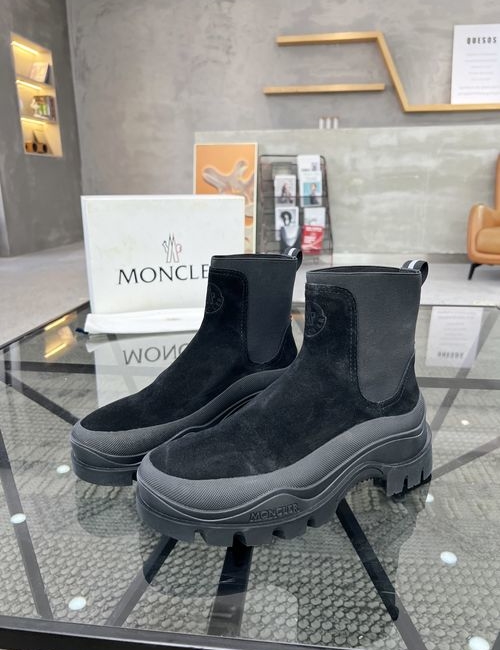 Moncler High-top Comfortable Leather Boots