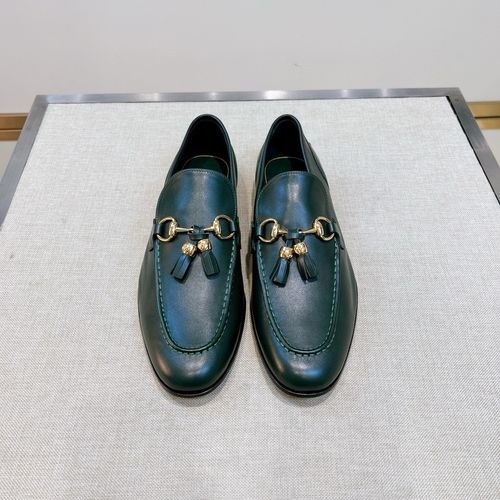 Gucci Double G Buckle Loafers Cow Leather Upper