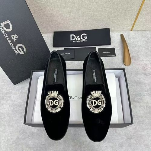 Dolce & Gabbana DG Embroidered Loafers With Satin Trim