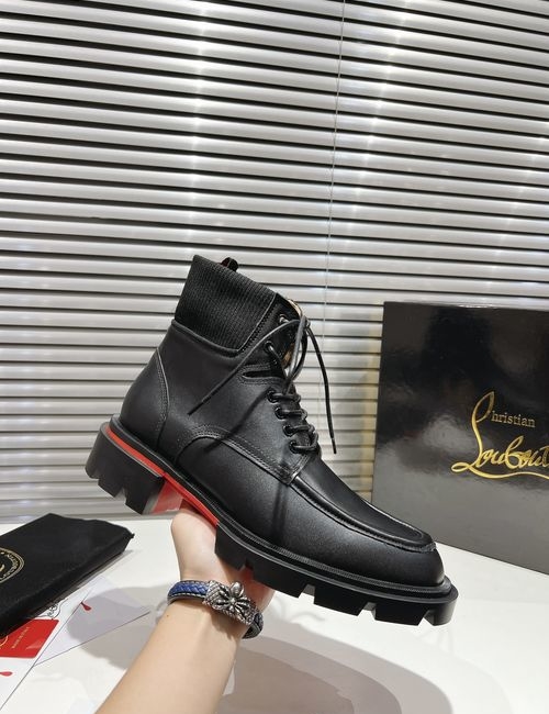 Christian Louboutin Steckel Studded Biker Boots