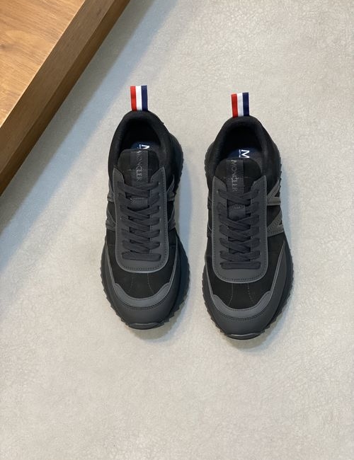 Moncler Stitched Leather Upper Sports Shoes