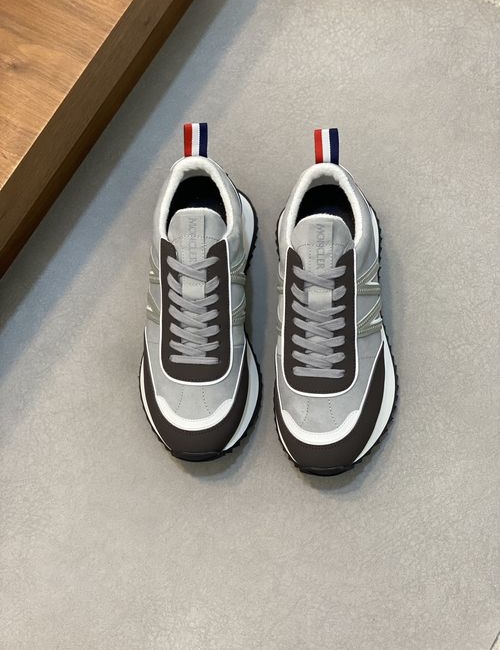 Moncler Stitched Leather Upper Sports Shoes