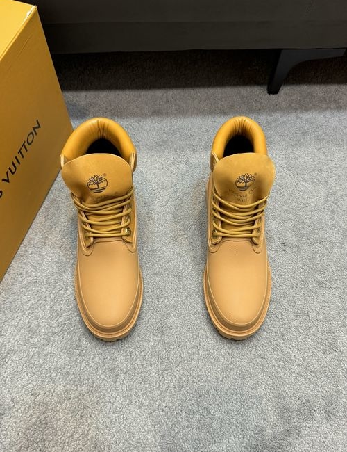 Louis Vuitton LV Monogram Waterproof Yellow Ankle Boots
