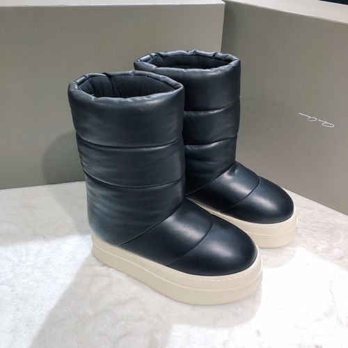 Rick Owens Fashion Casual Lambskin Snow Sneakers